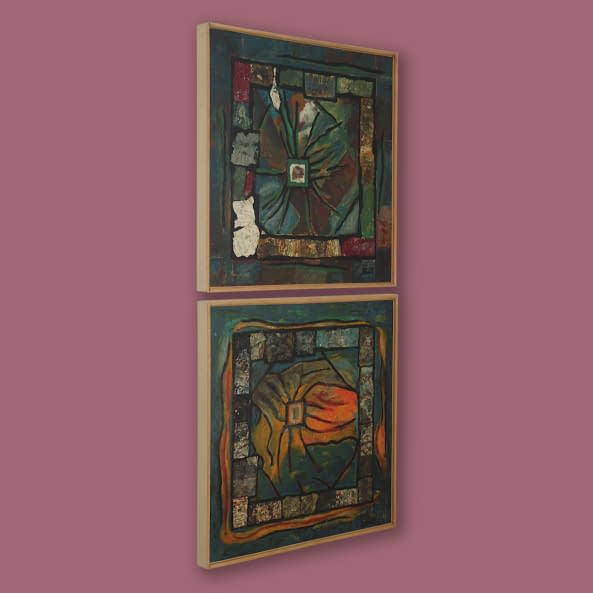 Image 1 of the artwork "Diptych Abstract" by Flavio on art24