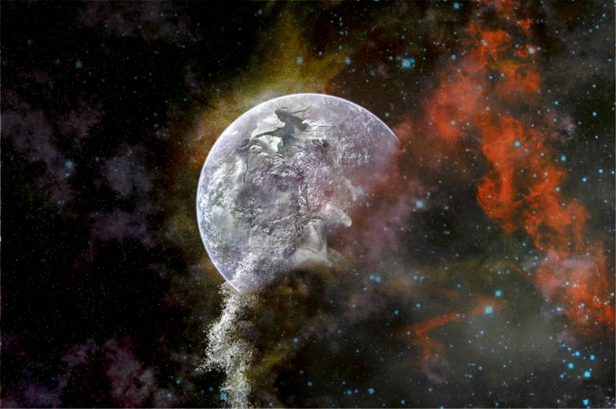 Foto 1 des Kunstwerks "melting planet 51° 28' 54.48 N 7° 12' 58.32 E" von the art of the artist auf art24