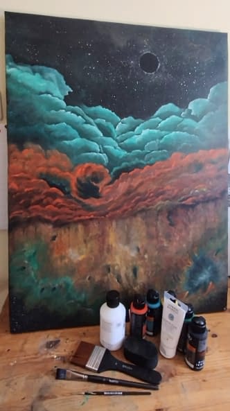 Foto 1 des Kunstwerks "Cosmic Storm" von Lys Li Fantasy auf art24