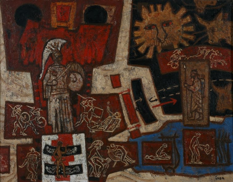 Foto 1 des Kunstwerks "Bitva u Marathónu (dt. Schlacht bei Marathon)" von Ivan (Ivo) Sedliský auf art24