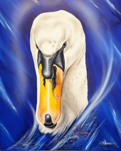 Photo 1 de l'œuvre ""The swan"" par JMH color Rock's sur art24