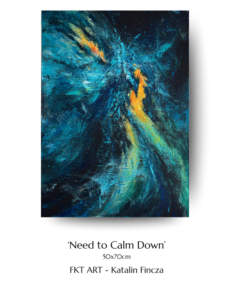 Photo 1 de l'œuvre "Need to Calm Down" par FKT ART Katalin Fincza sur art24