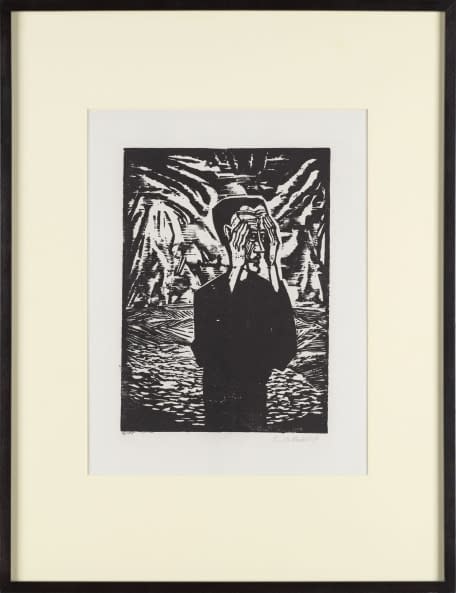 Foto 1 des Kunstwerks "Mann in der Ebene" von Erich Heckel auf art24