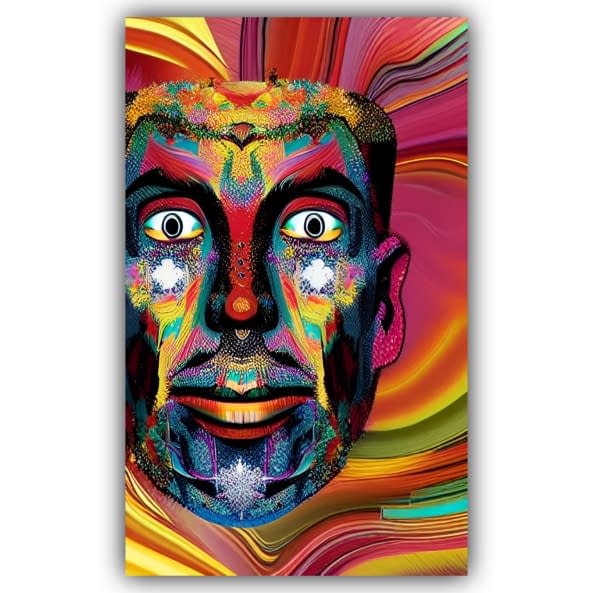 Foto 1 des Kunstwerks "multicoloured face of a man" von Deichhorst-Fotografie auf art24