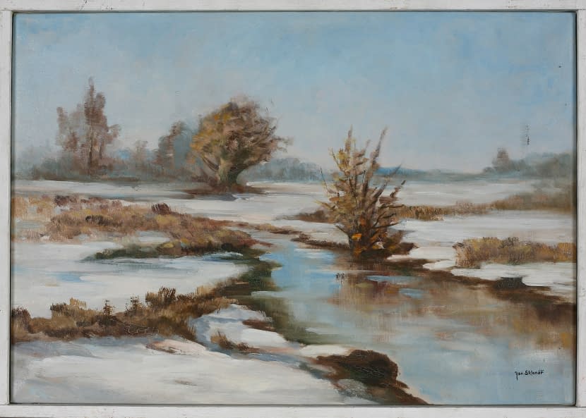 Foto 1 des Kunstwerks "Kleiner Bach im Winter" von Jan Sklenar auf art24