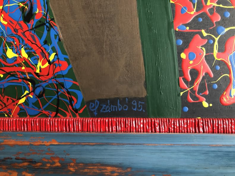Image 1 of the artwork "Eine Figur mit Kalligarfie/Alak kalligráfiával" by István efZámbó on art24