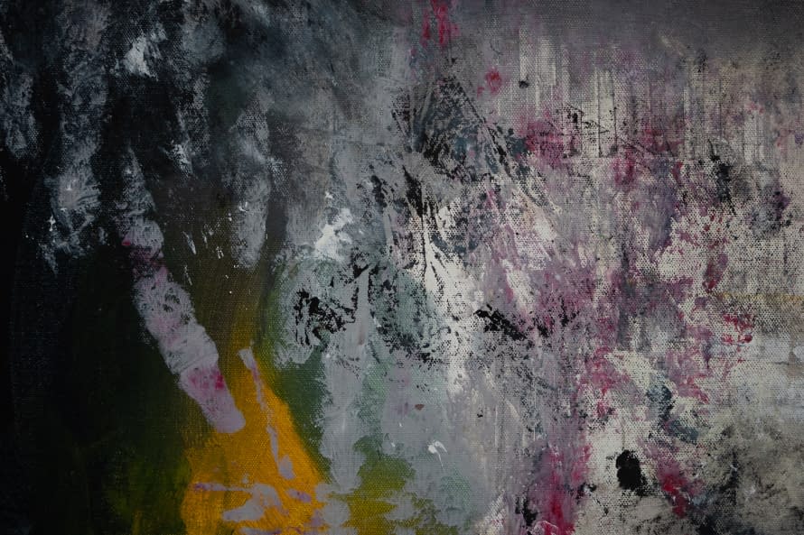 Foto 1 des Kunstwerks "Abstrakte Malerei Black 100x70cm" von EliaOmen auf art24