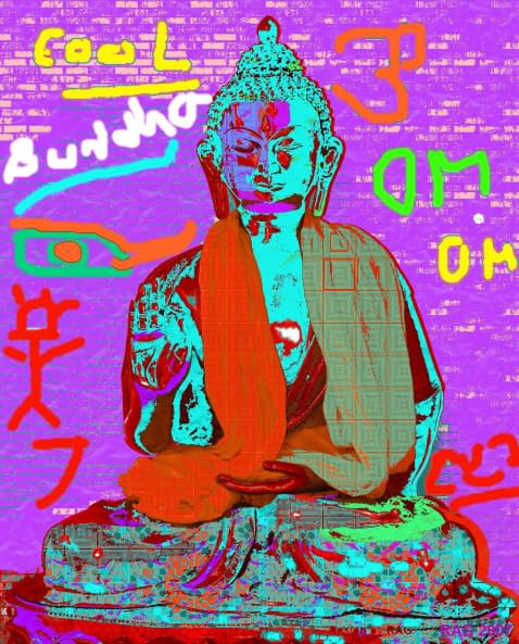 Foto 1 des Kunstwerks "Buddha Pop Art Graffity" von Rolphe Alcide Grimaître auf art24