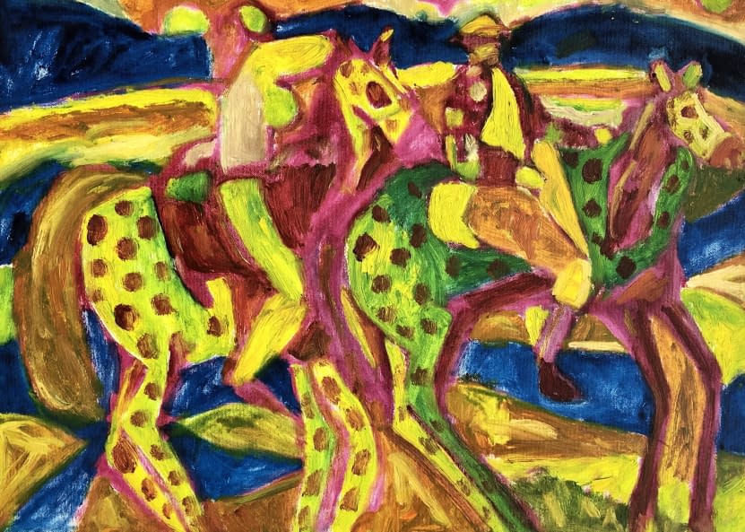 Foto 1 des Kunstwerks "Lovasok/Reiter" von Pasaréti Csepeli Varró Németh Miklós auf art24