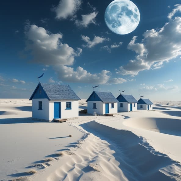 Image 1 of the artwork "HomeLand Hypnotic Dream Beach House" by Andrzej Jacek Fuk on art24