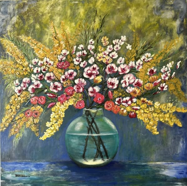 Foto 1 des Kunstwerks "Winterblumen" von DIVINA FONSECA auf art24