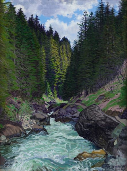 Foto 1 des Kunstwerks "Adelboden" von Waldemar Theophil Fink auf art24