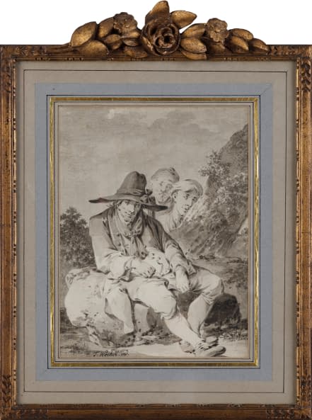 Image 1 of the artwork "Wanderer bei der Rast" by Tiberius Dominikus Wocher on art24