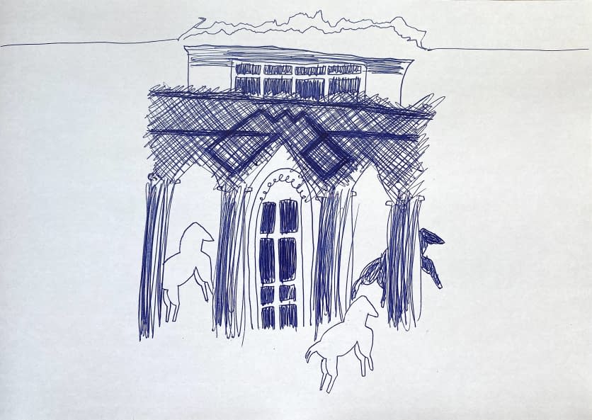 Foto 1 des Kunstwerks "3 Pferde vorm Tore" von Marco Feuersenger auf art24