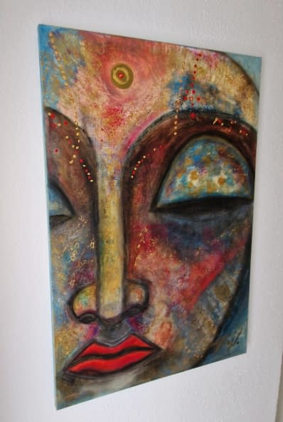 Foto 1 des Kunstwerks "Peaceful Buddha" von Art by Tina N. auf art24