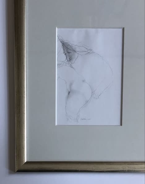 Image 1 of the artwork "Akt Rajz X./Akt Zeichnung X." by Ruttkay Sándor on art24