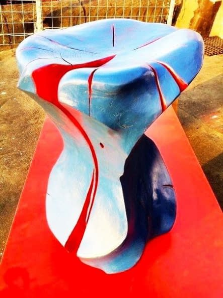 Foto 1 des Kunstwerks "Designer Hocker" von Anna Nischwitz auf art24