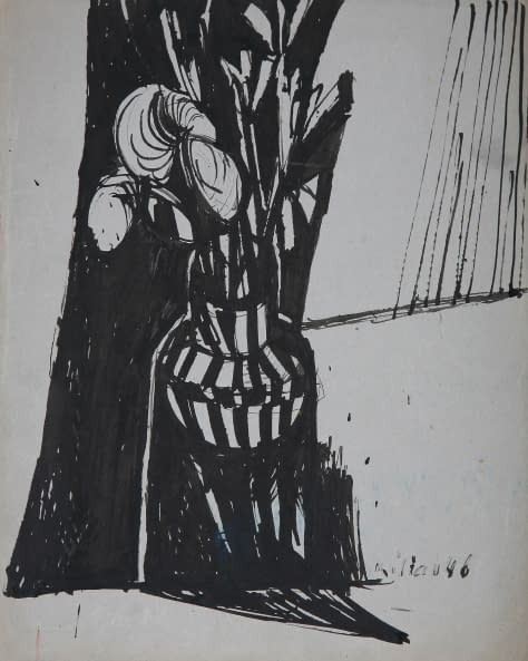 Foto 1 des Kunstwerks "Stillleben Blumen in Vase" von Josef Kilián auf art24