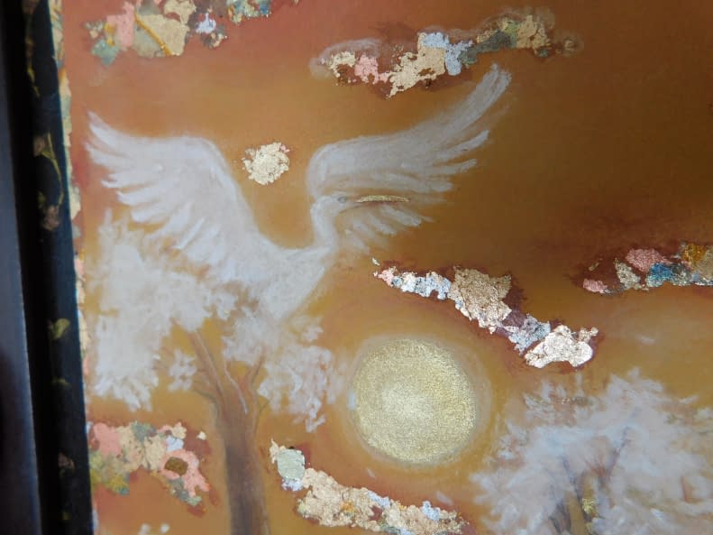 Image 1 of the artwork "White herons in the savannah" by Yasmin C. on art24