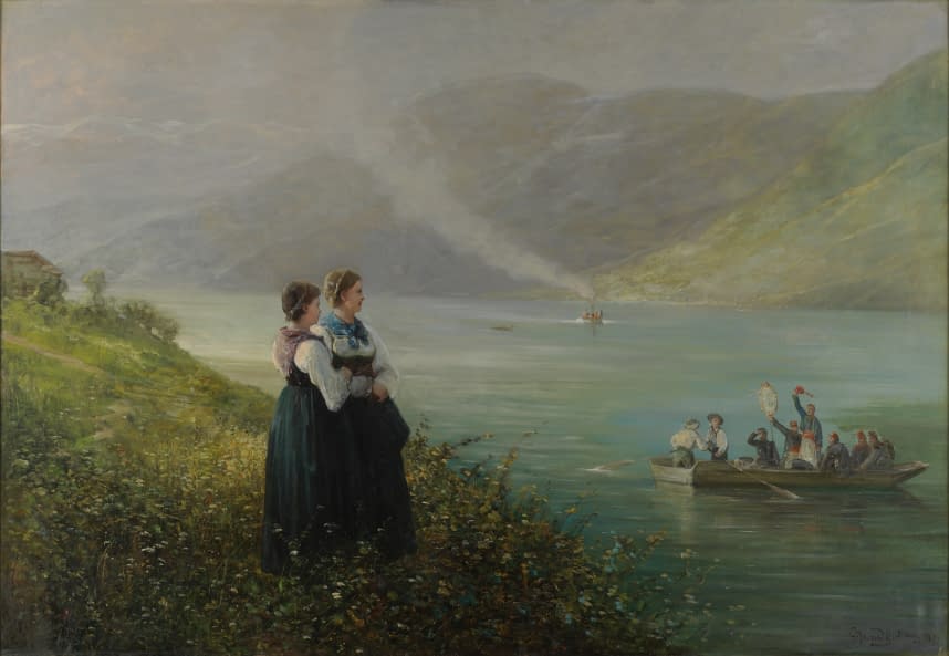 Image 1 of the artwork "Am Brienzersee" by Gustave Adolphe Jundt on art24
