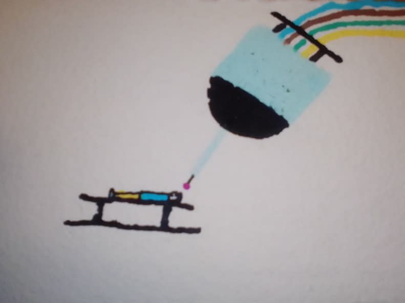 Image 1 of the artwork "Grusskarte  "... dann wird man umgewandelt, umprogrammiert, umformatiert!"" by Alexander E. on art24