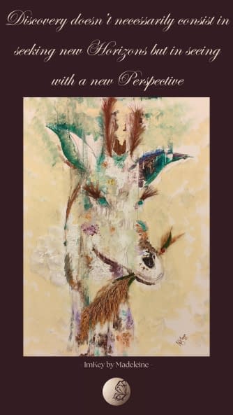 Image 1 of the artwork "The Giraffe feeding her Soul" by Madeleine Farhoumand on art24