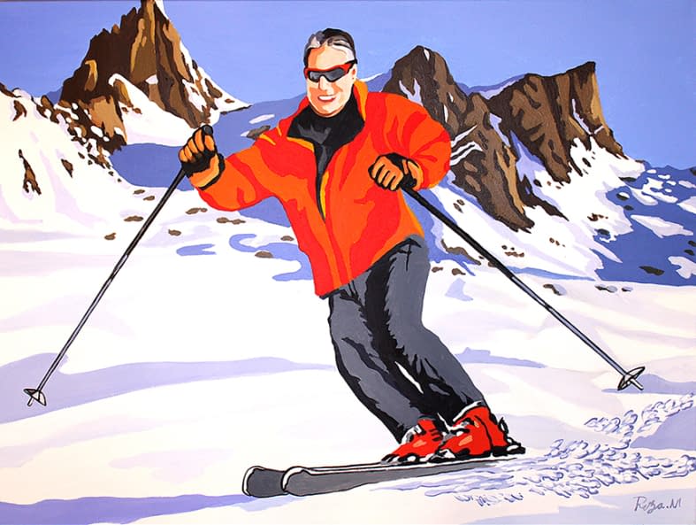 Image 1 of the artwork "Skier" by Reza on art24