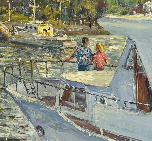 Image 1 of the artwork "Stockholm. View of Skeppsholmen Island" by Anton Kolokolov on art24