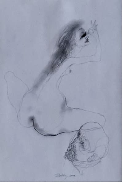 Image 1 of the artwork "Akt rajz XVII./ Akt Zeichnung XVII." by Ruttkay Sándor on art24