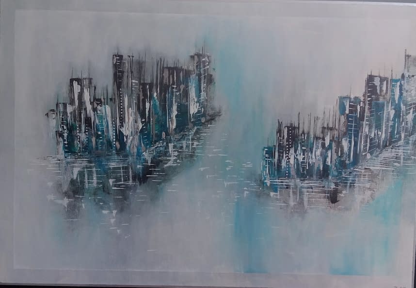 Photo 1 de l'œuvre "Schwebende Stadt" par D.Rei sur art24