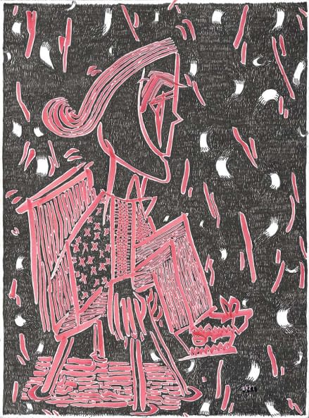 Image 1 of the artwork "Waggele ufem Stüehli" by der utan on art24