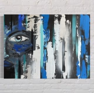 Foto 1 des Kunstwerks "Blue Spirit" von SoulART LINDAbstrakt auf art24