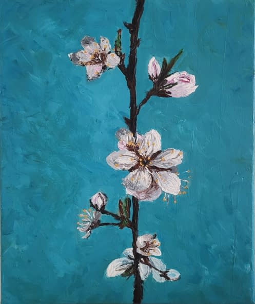 Foto 1 des Kunstwerks "Japanische Kirschblüte" von Julia Mesmer auf art24