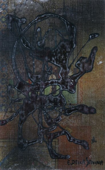 Image 1 of the artwork "Komposition auf Tapete" by Ettore Della Savina on art24
