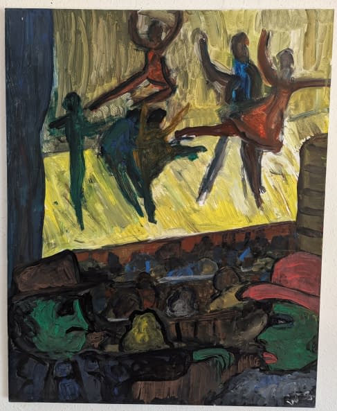Image 1 of the artwork "Bühne mit Tanzenden" by Wolfgang Söring on art24