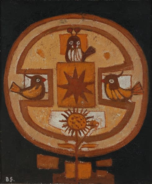 Image 1 of the artwork "Tří Ptáček (dt. Drei Vögel)" by Božena Sedliská on art24