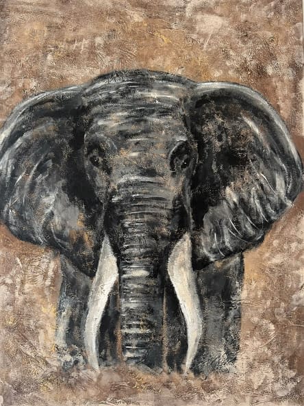 Image 1 of the artwork "Mama Elephant" by Nadja Trautmann on art24