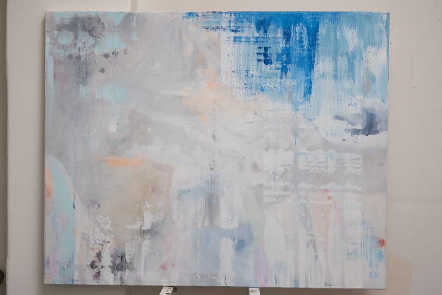 Foto 1 des Kunstwerks "Abstrakte Malerei Healing on Canvas 100x80cm" von EliaOmen auf art24