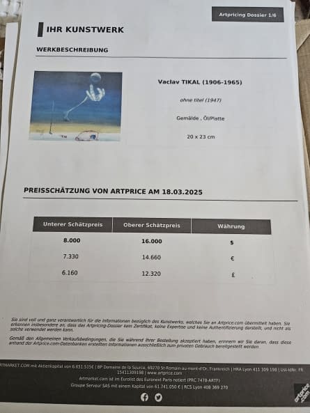 Foto 1 des Kunstwerks "Ohne Namen" von V.Tikal auf art24
