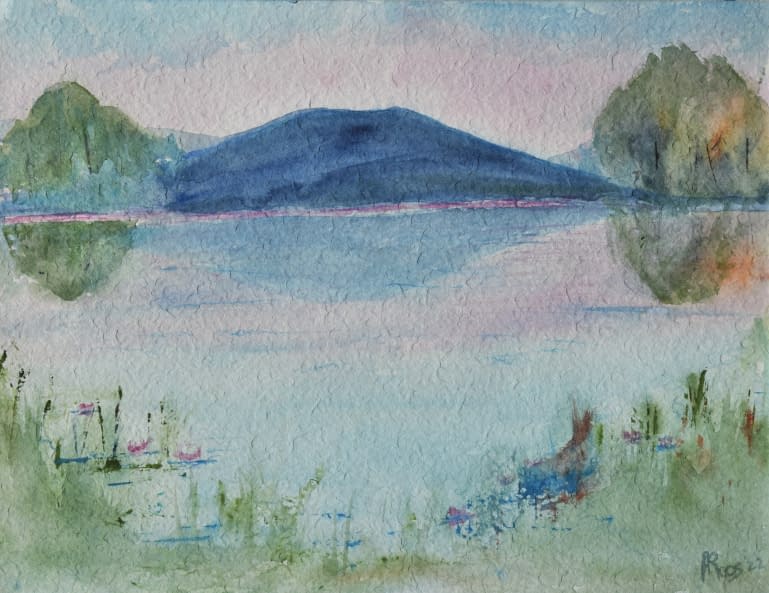 Foto 1 des Kunstwerks "Inseli in Sursee" von Angela Roos-Maguire auf art24