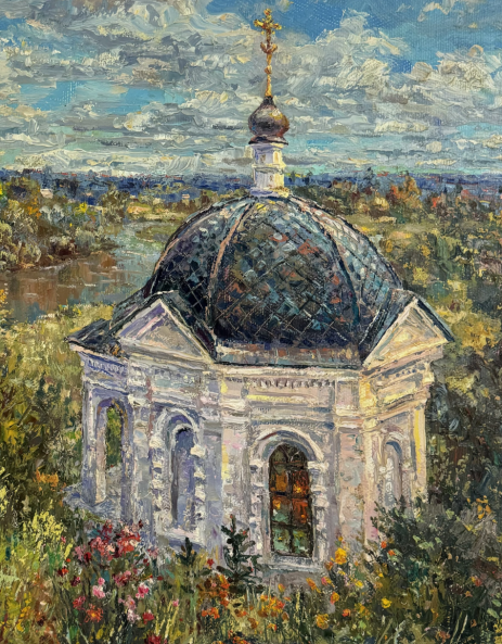 Image 1 of the artwork "Nadkladeznaya Chapel in Kirzhach" by Anton Kolokolov on art24