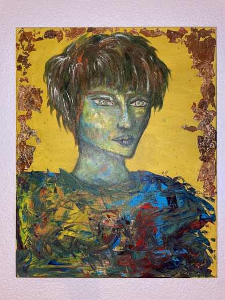 Foto 1 des Kunstwerks "Gold, Federn & Grün" von Seelid auf art24