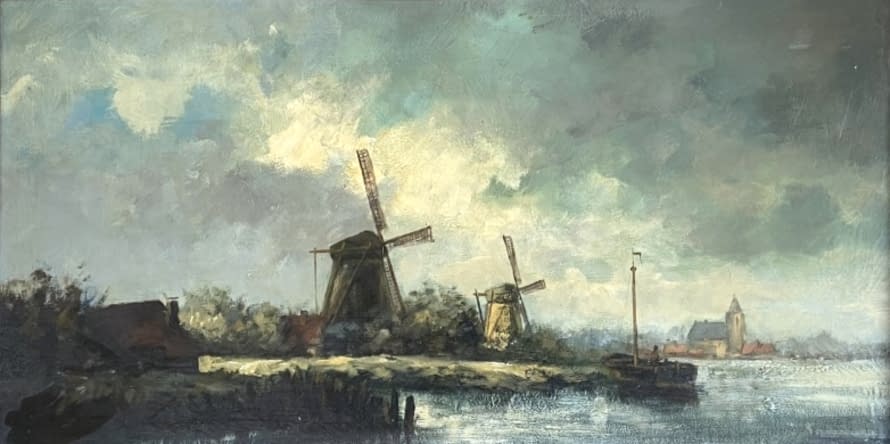 Image 1 of the artwork ""Die beiden Mühlen."" by Jacob Henricus (Jacobus) Maris on art24