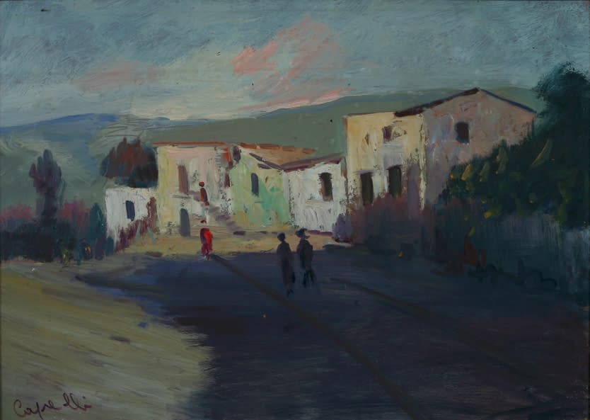 Photo 1 de l'œuvre "Südländisches Dorf" par Artist Wanted sur art24