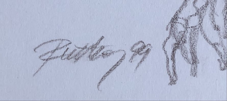 Foto 1 des Kunstwerks "Rajz VIII./Zeichnung VIII." von Ruttkay Sándor auf art24