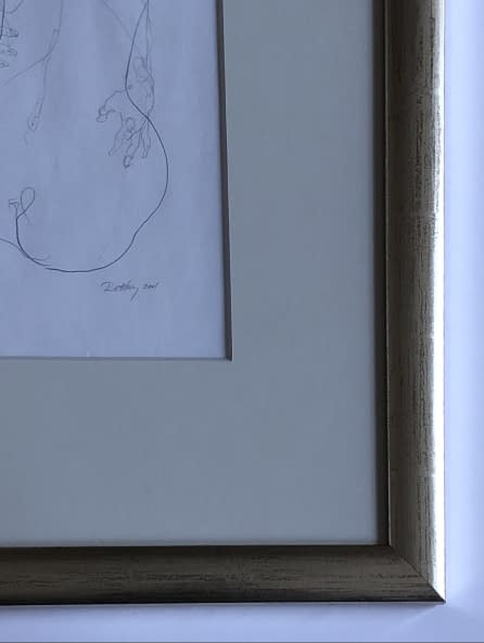 Image 1 of the artwork "Akt rajz V./Akt Zeichnung V." by Ruttkay Sándor on art24