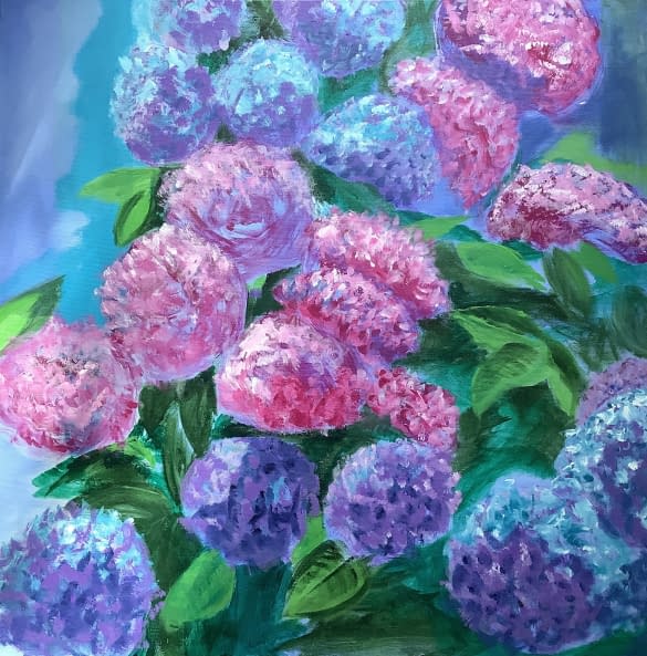 Foto 1 des Kunstwerks "Hortensien" von Corinna auf art24