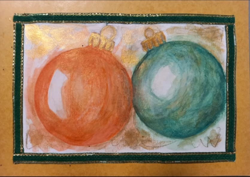 Foto 1 des Kunstwerks "Weihnachtskugeln" von CLEPATRA - Caflisch Petra auf art24