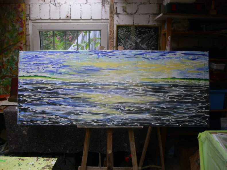 Foto 1 des Kunstwerks "Abstrakte Landschaft" von Ebba Sakel auf art24