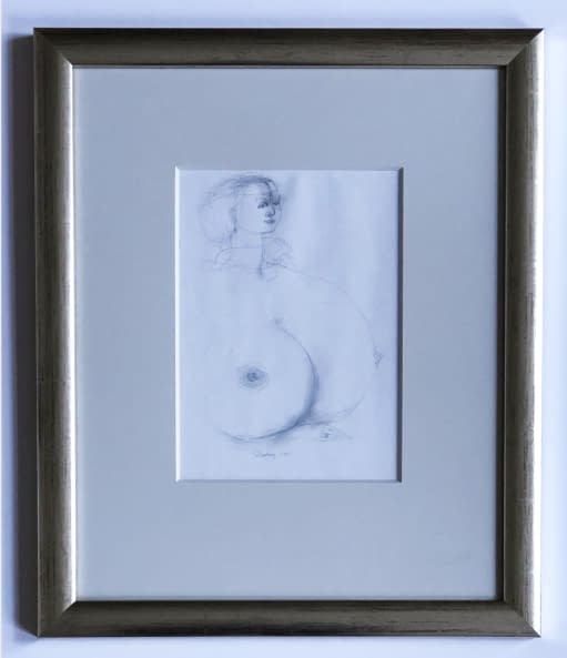 Image 1 of the artwork "Akt rajz XIII./Akt Zeichnung XIII." by Ruttkay Sándor on art24